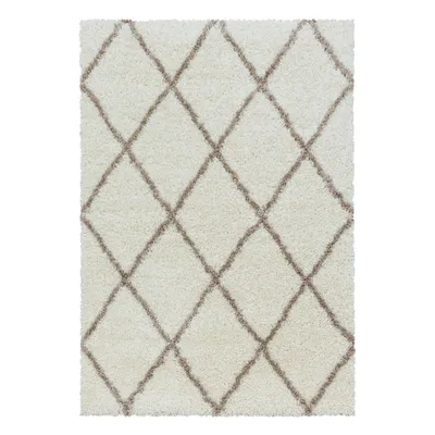 Image de 80x250 cm Tapis Alvor Shaggy 3401 crème
