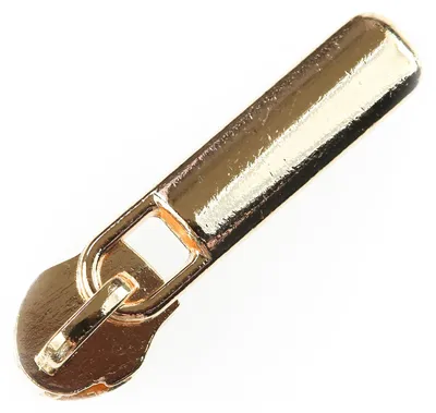 Zipper für Spiralreißverschluss, 5mm,gold