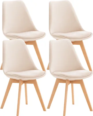 Produktbild von 4er Set Stuhl HLO-CP58 Samt  beige