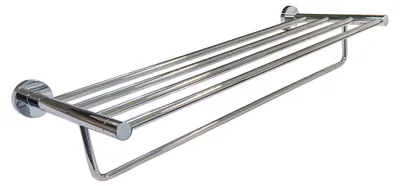 Produktbild von tecuro 8000 Handtuchablage 600 mm - Metall hochglanzverchromt