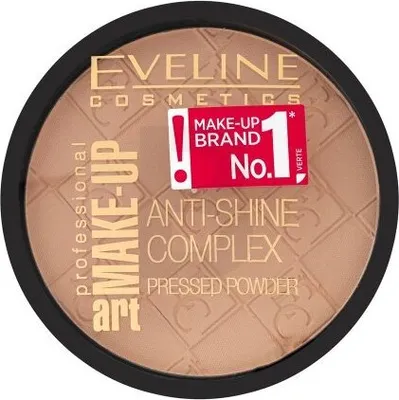 Produktbild von Eveline Make-Up Art Anti-Shine Complex Pressed Powder Puder für eine einheitliche und aufgehellte Gesichtshaut 31 Transparent 14 g