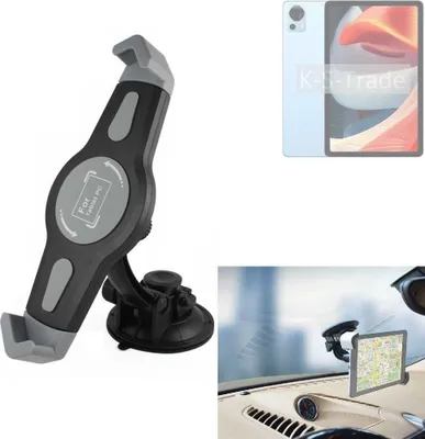 Produktbild von K-S-Trade Scheiben-Halterung für Tablets kompatibel mit Doogee T20 Ultra KFZ Tablet Saugnapf Auto Halterung Windschutzscheibe Holder Halter