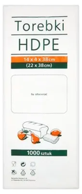 Immagine prodotto di Torebki spożywcze HDPE 22 x 38 cm