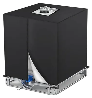 Produktbild von IBC Tank Abdeckung 1000L 420D Oxford Schwarz 120x100x116cm