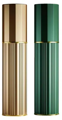Immagine prodotto di Flacone spray ricaricabile da 5 ml, color oro e verde, per uomo e donna