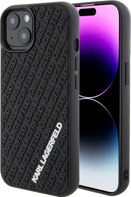 Immagine prodotto di Karl Lagerfeld Klhcp15S3Dmkrlk Custodia rigida in gomma 3D Multi Logo per Iphone 15 / 14 / 13 6.1 Czarny/Nero