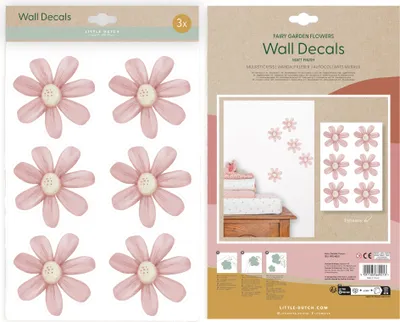 Produktbild von Little Dutch Wandaufkleber Zauber Blüten 30x21cm