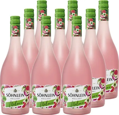 Produktbild von Söhnlein Brillant Melone Flamingo (9 x 0,75 l) fruchtige Alternative zu Sekt und Champagner; Sommerlich; im Geschmack erfrischend