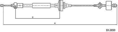 Produktbild von METZGER 10.2890 Kupplungsseil Seilzug für DACIA SANDERO 1133/681mm