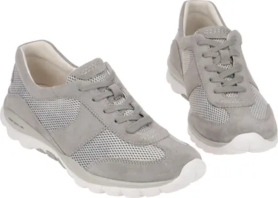 Zdjęcie produktu dla Gabor ROLLINGSOFT buty damskie - wygodne sznurowane niskie buty szare rekreacyjne NOWOŚĆ