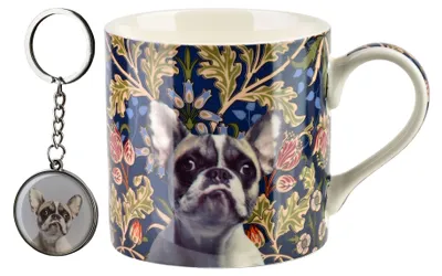 Image de Tasse en porcelaine NOYA, motif bouledogue français, 9x13x9 cm, 380 ml, multicolore, 1 pièce