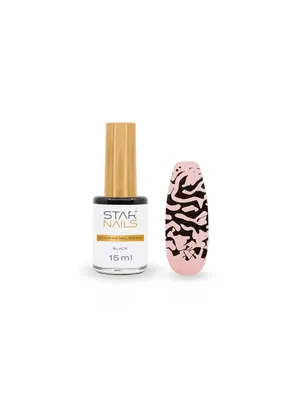 Obrázek produktu pro Starnails Stamping Nail Polish - Black, Zdobící lak 15ml