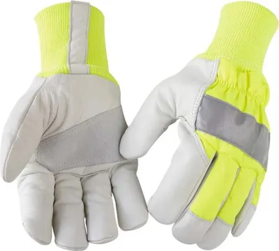 Produktbild von Blakläder Handschuh Handwerk High Vis 2240 3930 in gelb/grau, Größe:10