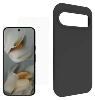 Produktbild von Handyhülle + Schutzglas für Google Pixel 11 Pro XL TPU Set 2 in 1 Bundle Schwarz