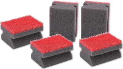 Produktbild von DIRT DEVIL Scheuerschwamm, 5 Stück, schwarz-rot