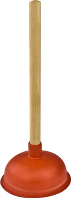 Produktbild von KÖRO Ausgussreiniger 140 mm mit Holzgriff / Saugglocke / Abflussreiniger / Pömpel