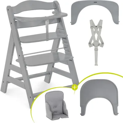 Produktbild von Hauck Hochstuhl Alpha Plus Grey - im Sparset