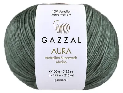 Produktbild von Gazzal Aura 162 Merino Superwash Wolle 100g/197m handgefärbt, hautweich