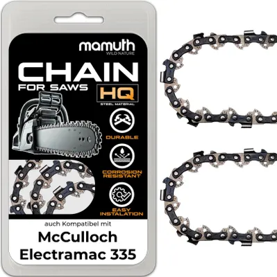 Zdjęcie produktu dla 2x Łańcuch pilarki 30cm 1,3mm 3/8" 45 TG do McCulloch Electramac 335