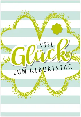 Produktbild von SUSY CARD XL-Geburtstagskarte DIN A4 "Kleeblatt"
