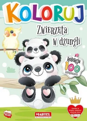 Produktbild von Zwierzęta w dżungli Kolorowanka dla dzieci Martel 16 stron