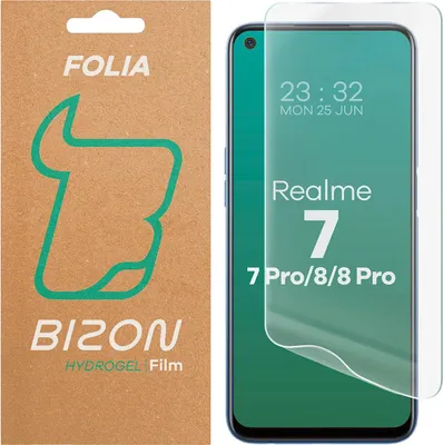 Produktbild von Hydrogel Folie für den Bildschirm für Realme 8 Pro / 8 / 7 / 7 Pro, Bizon Glass Hydrogel Front, 1 Stück