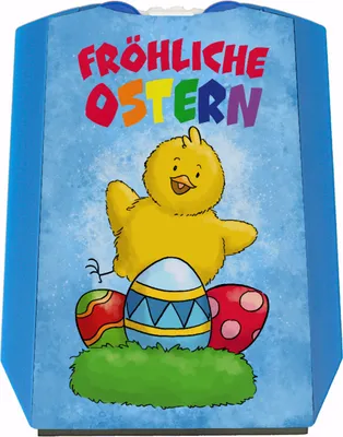 Produktbild von Fröhliche Ostern Parkscheibe mit süßem Küken und Ostereier