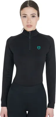 Produktbild von Equestro Slim Fit Langarm-t-shirt Schwarz M Schwarz M