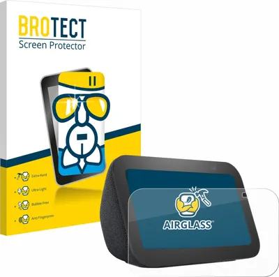 Produktbild von BROTECT Schutzglas für Amazon Echo Show 5 (3. Gen.) Schutzfolie Panzer Folie Glas Display Schutz klar