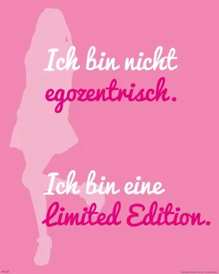 Produktbild von Motivational - Ich bin nicht egozentrisch - 40x50