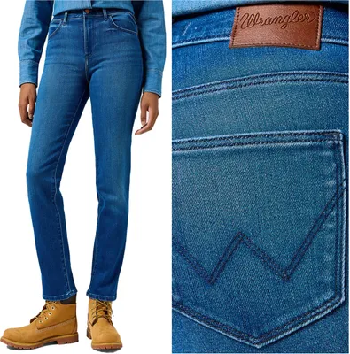 Produktbild von WRANGLER, Herren Jeanshosen, Straight fit, STRAIGHT, W30 L32, Blau, Jeans, baggyjeans, buggy