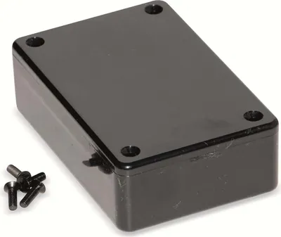 Obrázek produktu pro Plastový kryt HAMMOND 1591MBK, ABS, černý, IP54, 85x56x26 mm