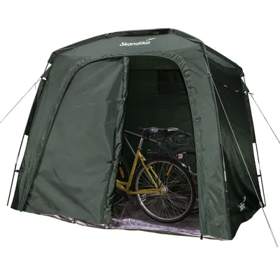 Produktbild von Skandika Storage Tent L | Gerätezelt, Fahrradgarage, 1,7 m Stehhöhe, wasserdicht, winterfest, mit Boden, Lagerzelt, Unterstand, Fahrrad Garage, Zelt