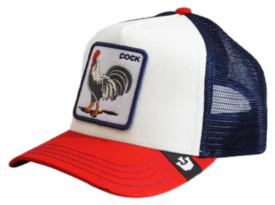 Produktbild von Goorin Bros. Team Rooster Trucker Cap Original Recipe Team Pride White
