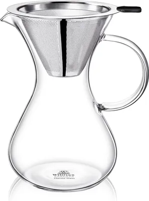 Image de Carafe à café Wilmax, 500 ml, en verre transparent