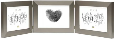 Produktbild von Deknudt S41VD1 Dreifachrahmen Silber 3 Fotos 10x15 cm Querformat