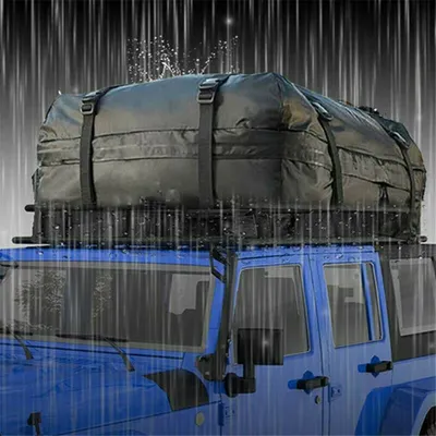 Produktbild von WISFOR 415L Střešní box Střešní kufr Vodotěsná střešní taška Skládací zavazadlový box Auto pro cestování Dovolená