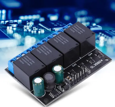 Zdjęcie produktu dla SL35B04 12V 4-kanałowy moduł przekaźnikowy Bistabilny samoblokujący moduł przekaźnikowy Przełącznik kontroli niskiego poziomu