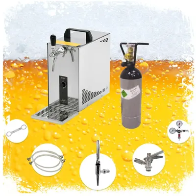 Immagine prodotto di Set completo - Spillatore birra - PYGMY 25, dispenser birra, macchina per birra 1-linea, 35 litri/h - Guinness, Green Line