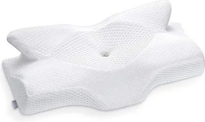Zdjęcie produktu dla Poduszka pod szyję Elviros z pianką z pamięcią kształtu, ergonomiczna poduszka podtrzymująca dla osób śpiących na boku,