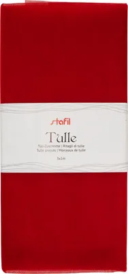 Produktbild von Tüll-Zuschnitt, 3 Meter Rot