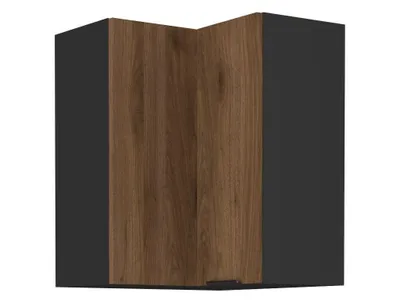Immagine prodotto di Mobile angolare superiore TOVA 2 - 60x60 cm, noce okapi / nero