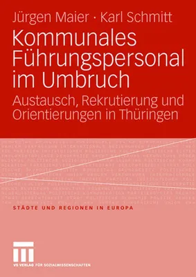 Produktbild von Kommunales Führungspersonal im Umbruch