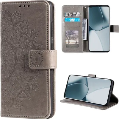 Obrázek produktu pro Pouzdro pro OnePlus 10 Pro 5G kryt mobilního telefonu Flipové pouzdro Kryt pouzdra Mandala Grey