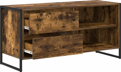 Produktbild von vidaXL TV-Schränk 100 x 36 x 49,5 cm Raucharbe Holzwerkstoff
