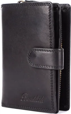 Produktbild von Benthill Damen Portemonnaie Leder | Echtleder Damen-Geldbörse mit RFID Schutz | Frauen Portmonee Mittelgroß | Vintage Ledergeldbörse inkl. Geschenkbox