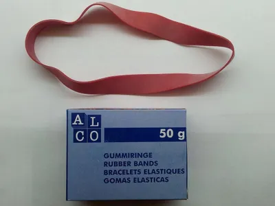 Produktbild von Gummibänder, Rot, 200 x 17 mm, Schtl. a 50 gr.