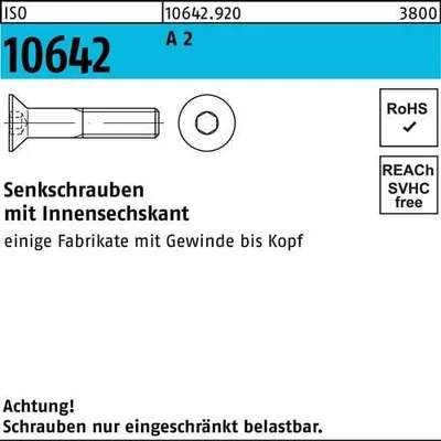 Produktbild von Reyher  7991 V2a I6KT.Senkschr. 3x 20 (100 Stück)