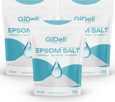 Image de Sel d'Epsom 15 kg Sel amer Sulfate de magnésium Sel de bain Bain de pieds Gommage Jardin GiDeli