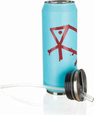 Immagine prodotto di Borraccia termica, tazza termica, in acciaio inossidabile, con cannuccia. Be Cool Pig, 430 ml